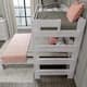 Max and Lily Farmhouse Twin over Queen L Shaped Bunk Bed