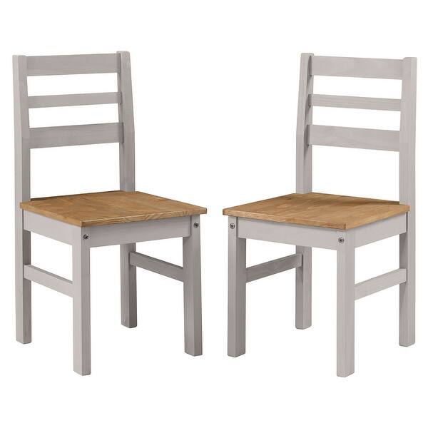 Solid Wood Dining Chair (Set of 2) Corona Collection | Furniture Dash ...