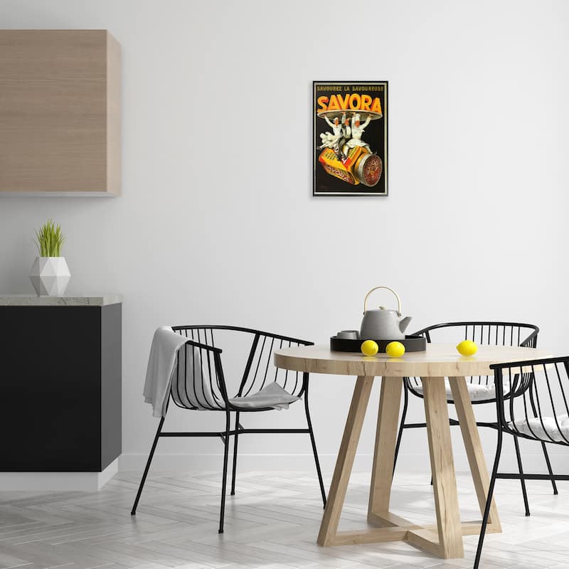 Stupell Savora Kitchen Advertisement Framed Giclee Art Design By Marcus Jules
