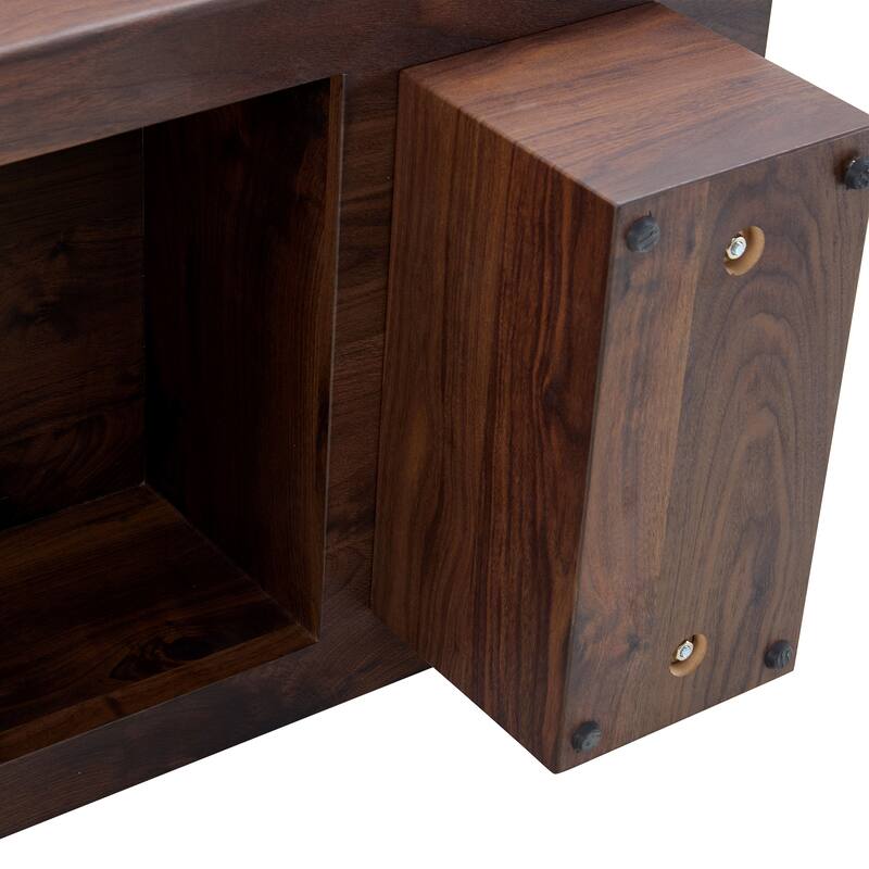 43.3" Modern Rectangular Coffee Table with Sturdy MDF Support Legs for Living Room