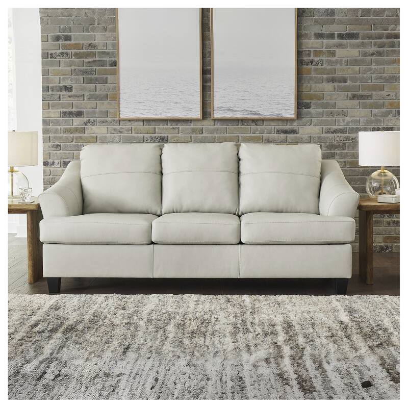 Signature Design by Ashley Genoa Queen Sofa Sleeper - 88"W x 38"D x 40"H - White