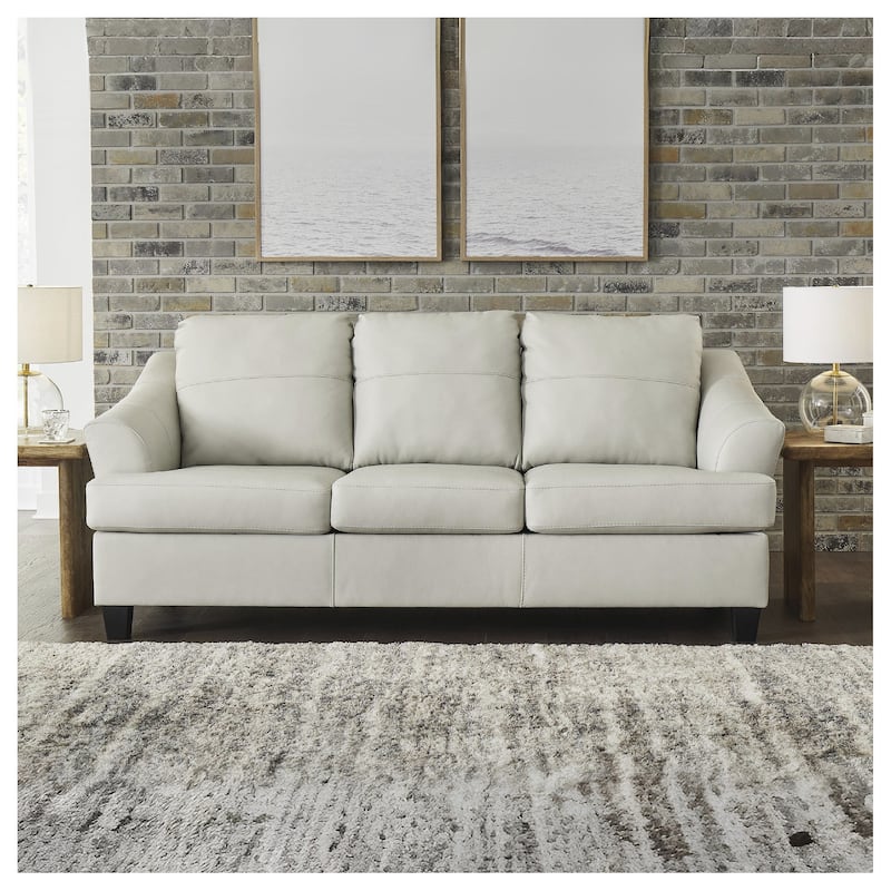 Signature Design by Ashley Genoa Sofa - 88"W x 38"D x 40"H - White