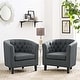 preview thumbnail 44 of 53, Prospect 2 Piece Upholstered Fabric Armchair Set