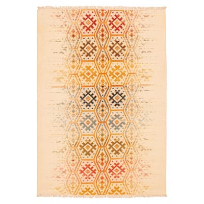 Ankara FW Cream Kilim 5'2" x 7'7" - 5'2 x 7'7