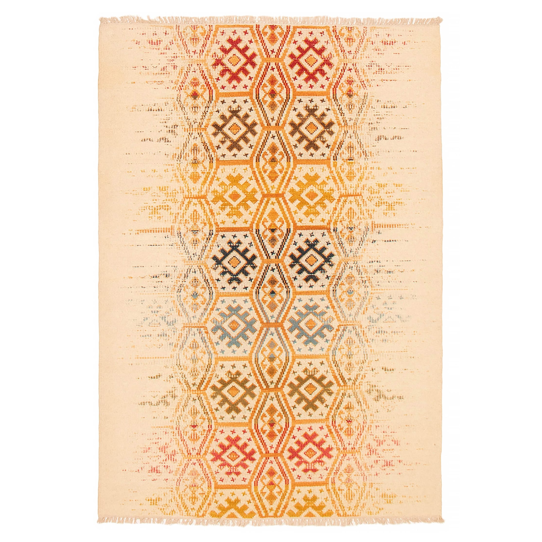 Ankara FW Cream Kilim 5'2" x 7'7" - 5'2 x 7'7