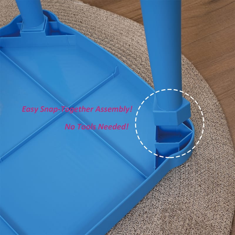 Kids table,Plastic Children Activity Rectangular table for School,Home,Play,Reading Dining,Kindergarten(Enlarge Size)