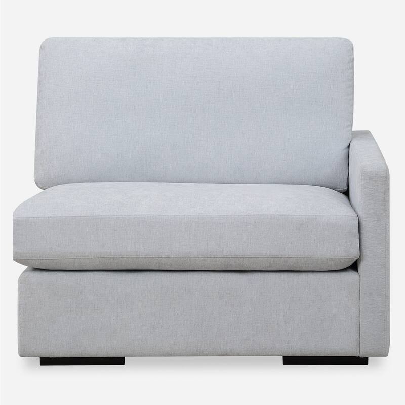 Uttermost 238-R-REFUGE Refuge 43" Wide Polyester Sectional Right Arm - Cloud Blue