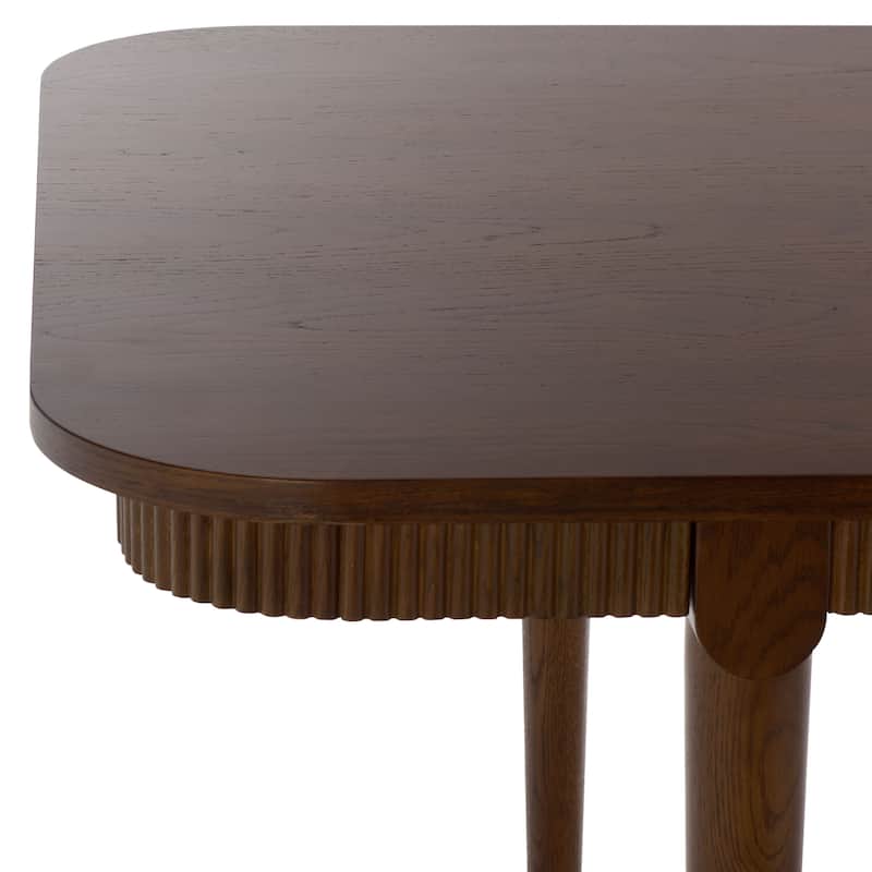 SAFAVIEH Couture Kaylenne 90-inch Ribbed Apron Dining Table - 90"W x 39"D x 30"H