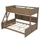 preview thumbnail 24 of 48, Twin XL / Full XL over Queen Bunk Bed with Open Cabinets and Charging Station, Storage Kids Bed Frame with Ladder