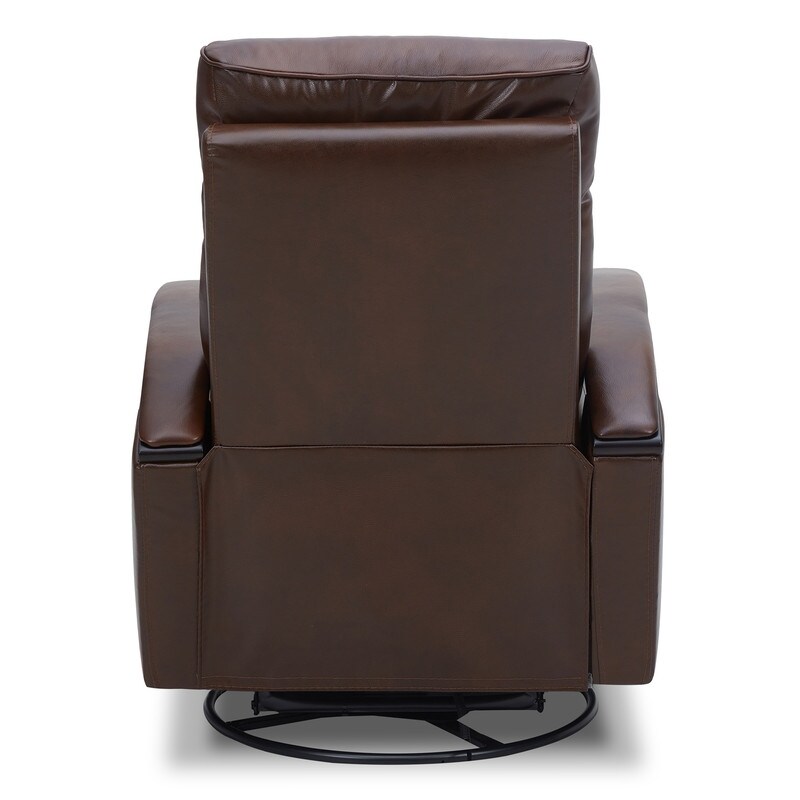 Reagan leather sales press back recliner