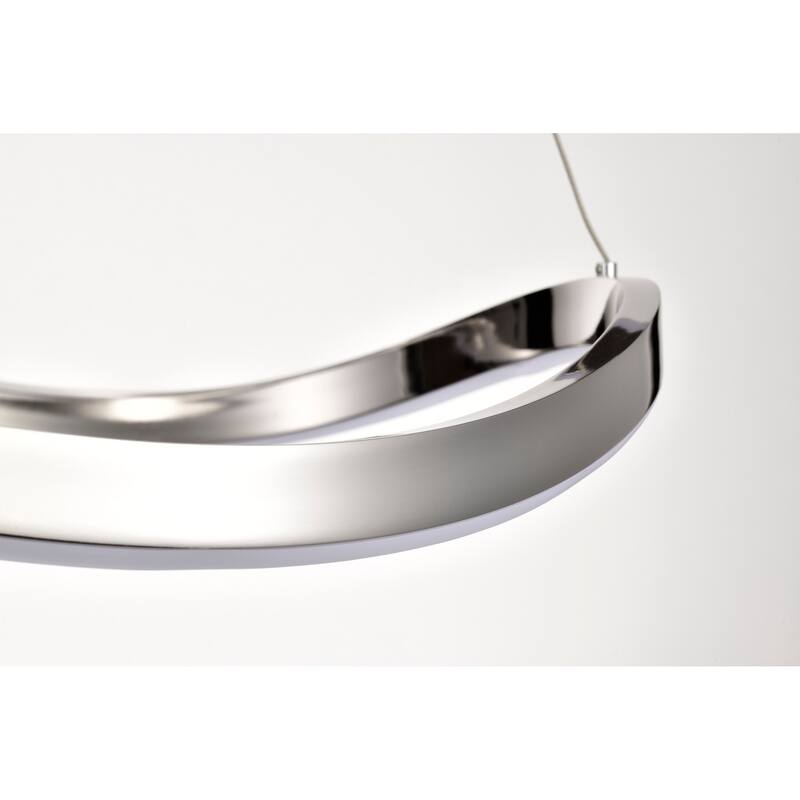 Sylas 36 Inch LED Pendant Polished Nickel Finish - Polished Nickel