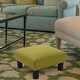 preview thumbnail 118 of 130, The Curated Nomad Performance Fabric Stardust Square Upholstered Footstool Ottoman