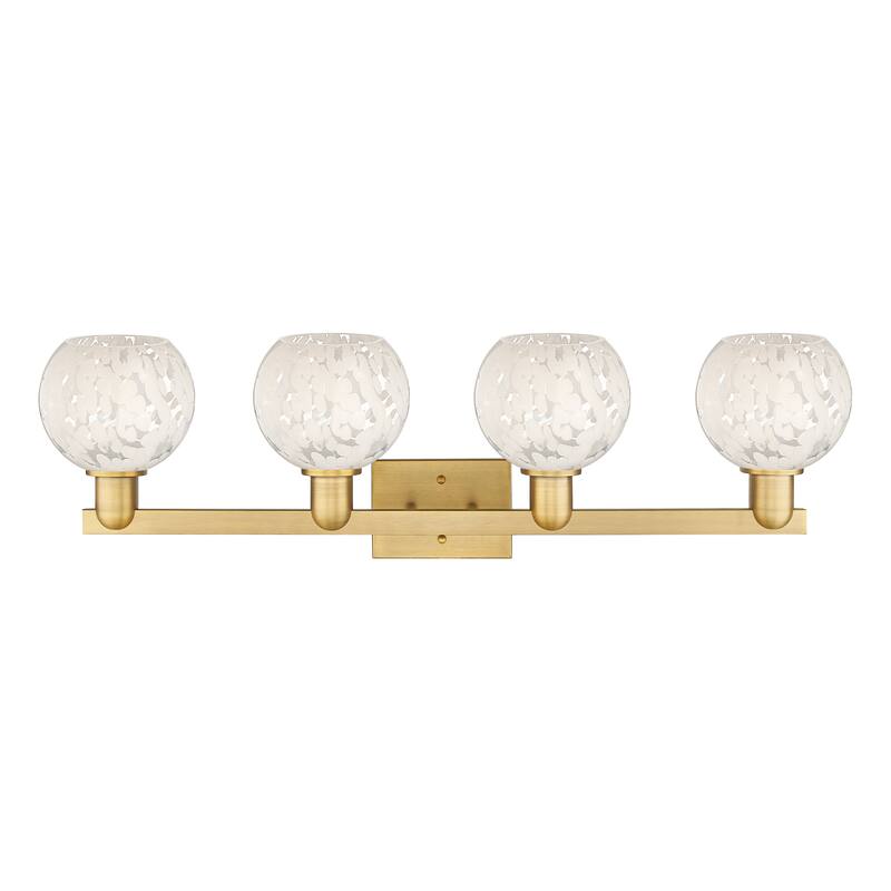 Innovations Lighting Endless Possibilities Arcadia - White Mouchette - 4 Light 33" Bath Vanity Light