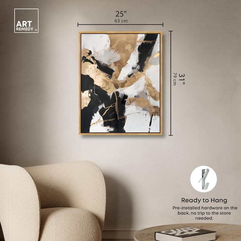 Cracked Gilt II Canvas by Art Remedy
