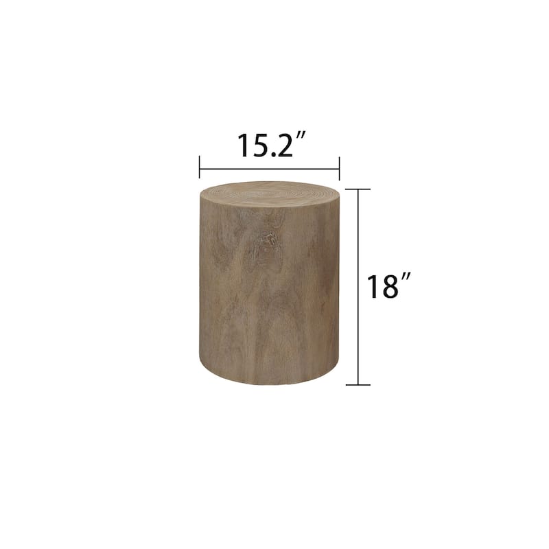 Set of 3 Rustic Wooden Coffee Tables with Distinctive Tree Ring Patterns - Perfect for Living Room
