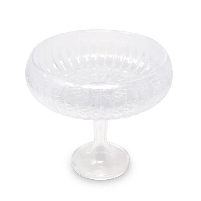 Tall Stemmed Salad Bowl, Liscio Ottico