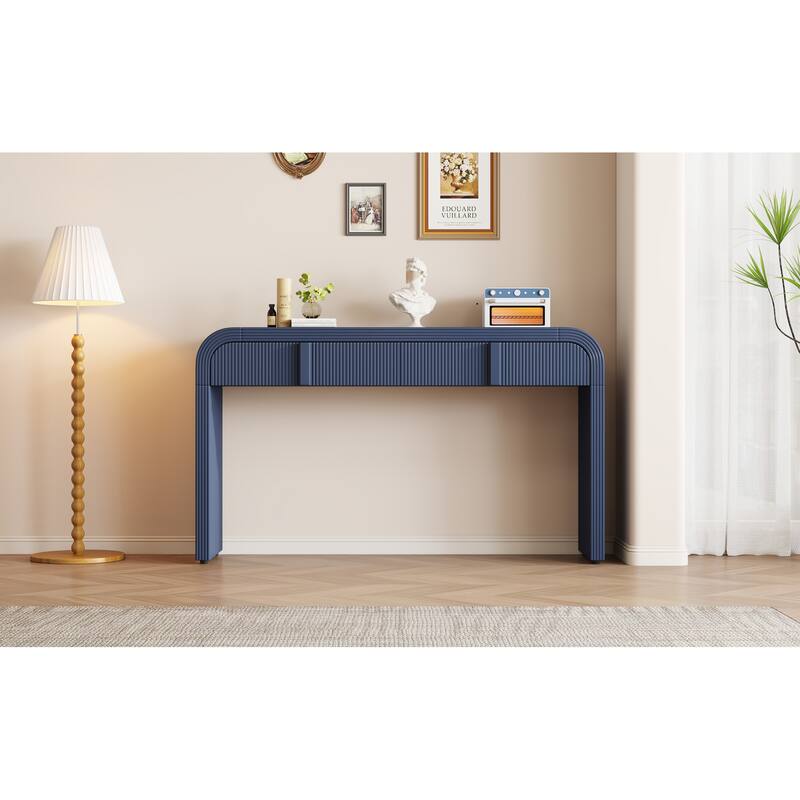 Modern Console Table with 2 Storage Drawers