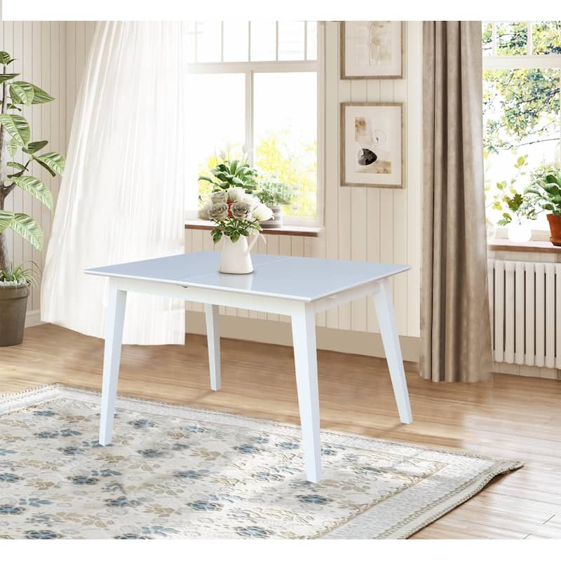 International Concepts Solid Wood 60" Butterfly Extension Dining Table