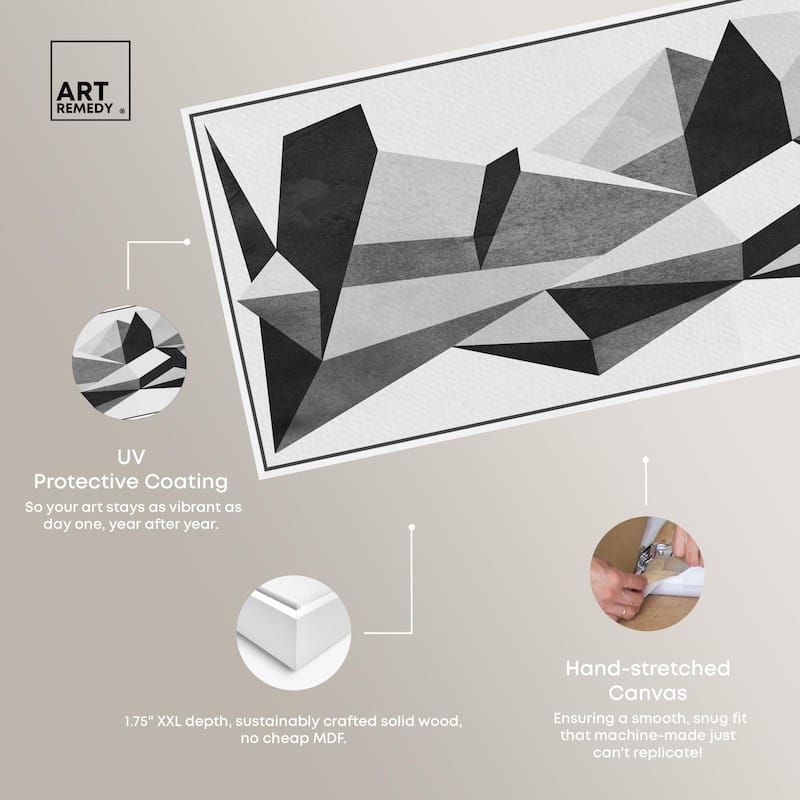 Geometric Panoramic Canvas by Art Remedy