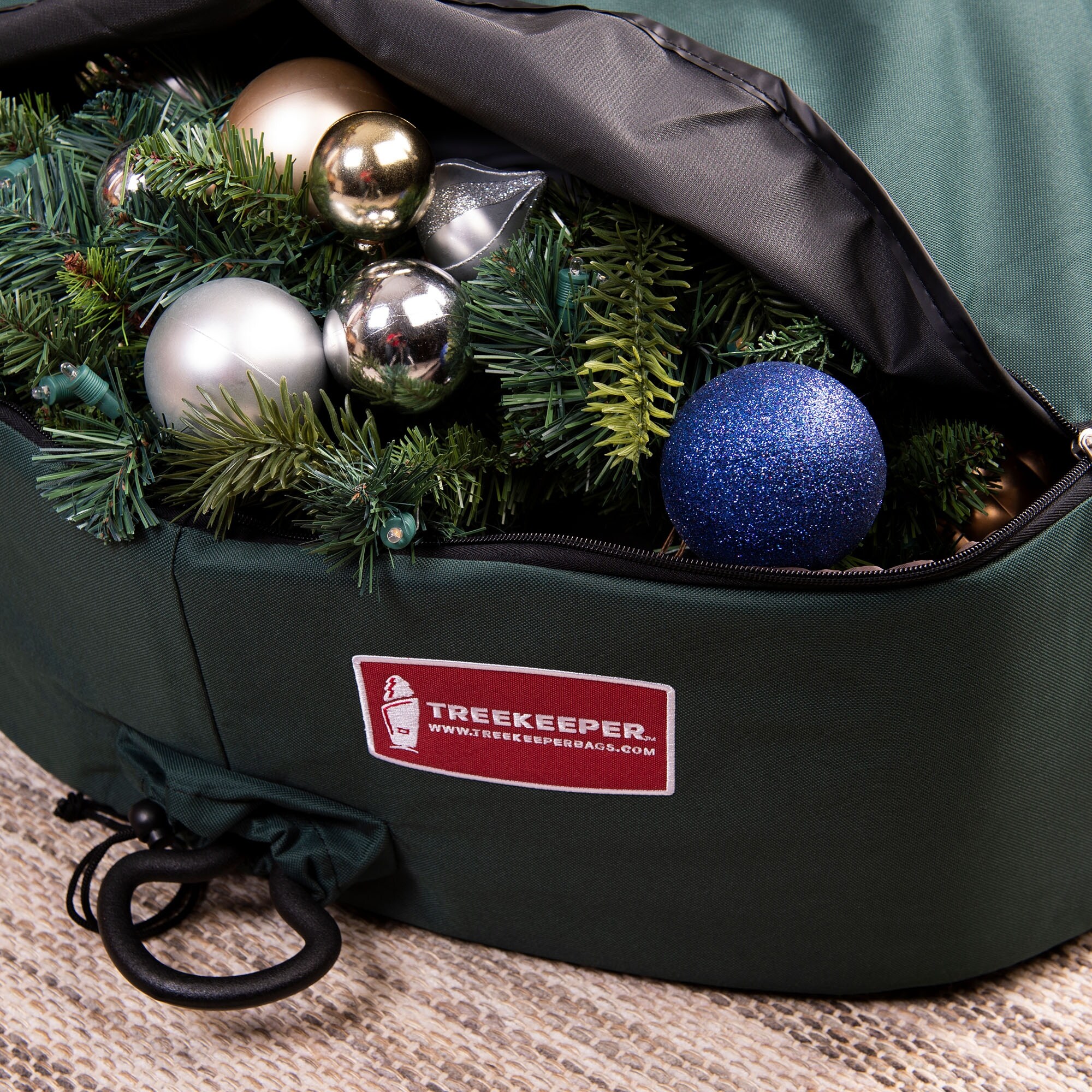 48 in. Padded Christmas Wreath Storage Container Bed Bath Beyond 32167964