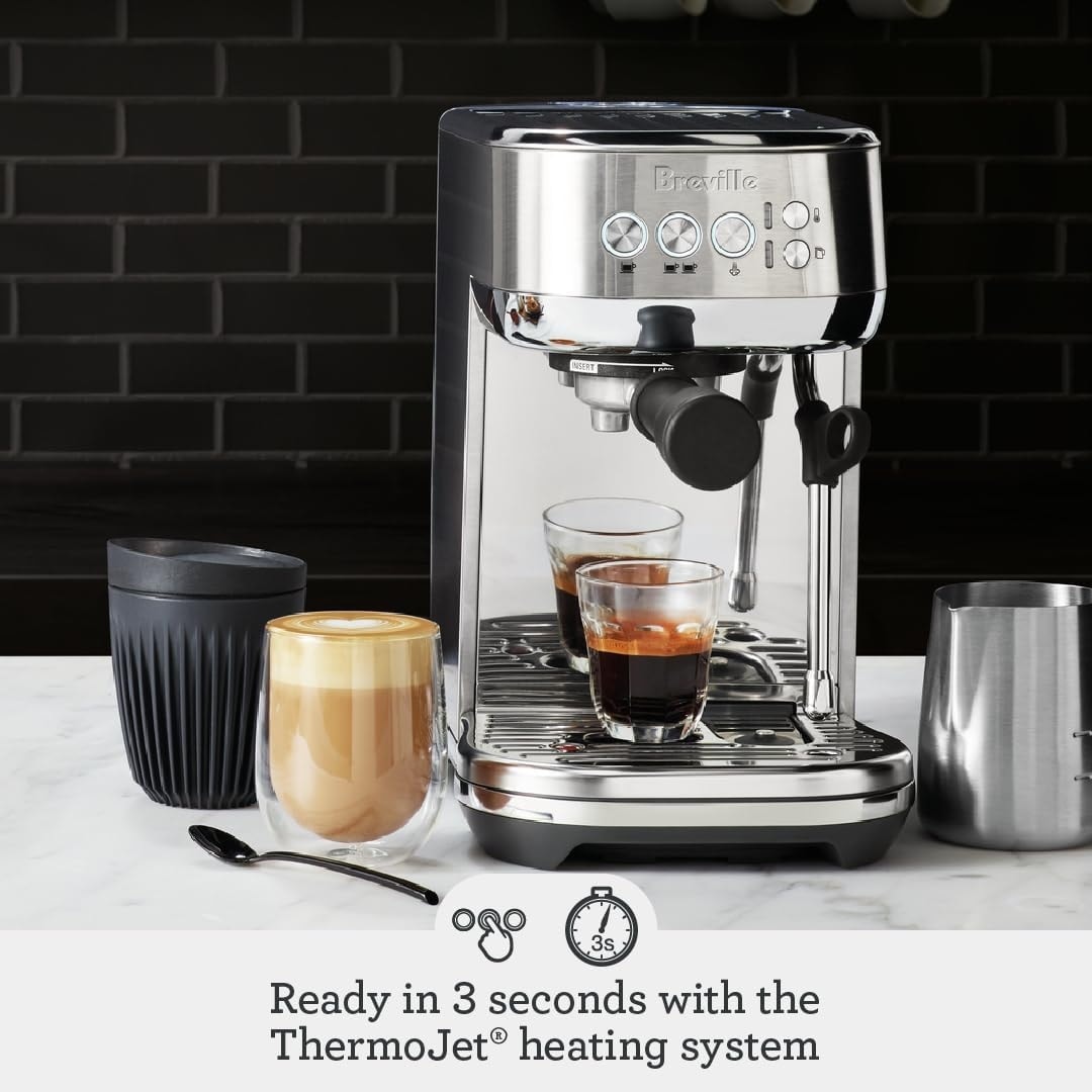 Breville BES500BSS Bambino Plus Espresso Machine (Brushed