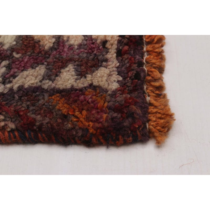 ECARPETGALLERY Hand-knotted Melis Vintage Red Wool Rug - 3'10 x 12'4