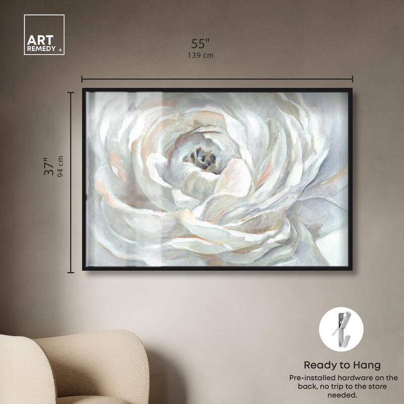 Powdery Peony Shadowbox by Art Remedy