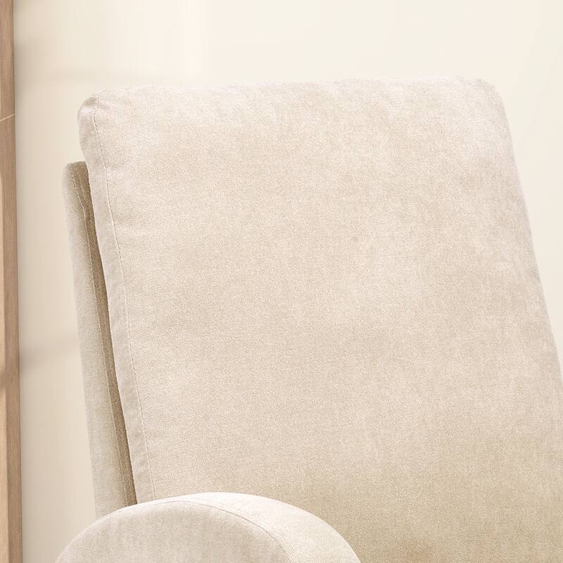 27.2"W Polyester Rocking Chair with Side Pocket