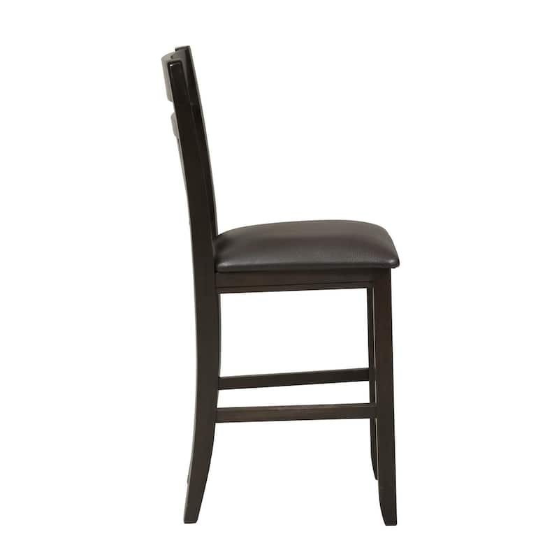 Lawson Dark Espresso Splat Back Counter Chair (Set of 2)