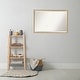 preview thumbnail 2 of 29, Beveled Wood Bathroom Wall Mirror - Svelte Polished Gold Frame