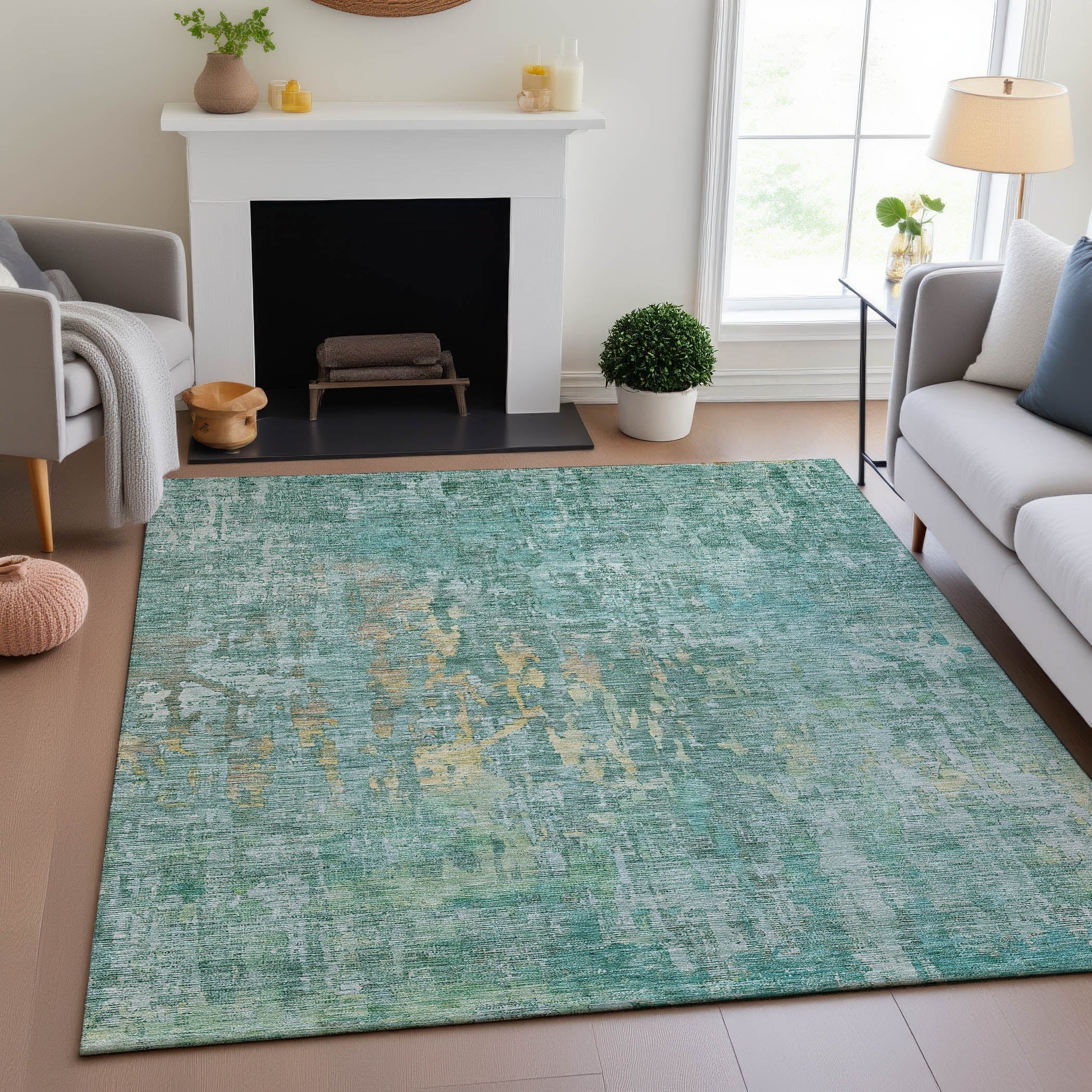 Premium Washable Super Soft Modern Ombre Mayfield Rug