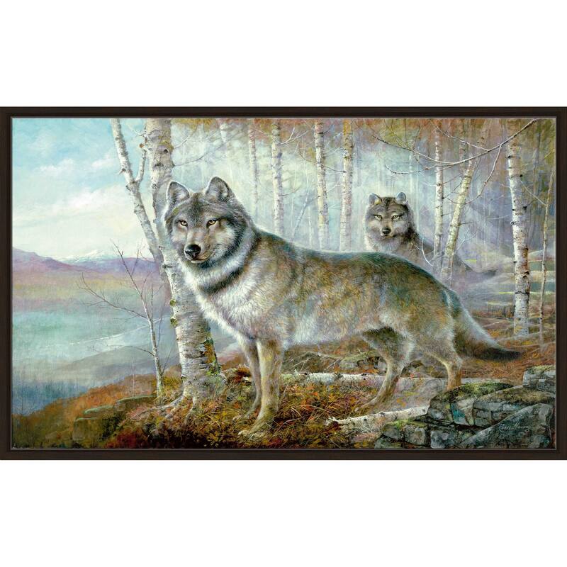 "Soul Mates" by Ruane Manning Print on Floating Canvas