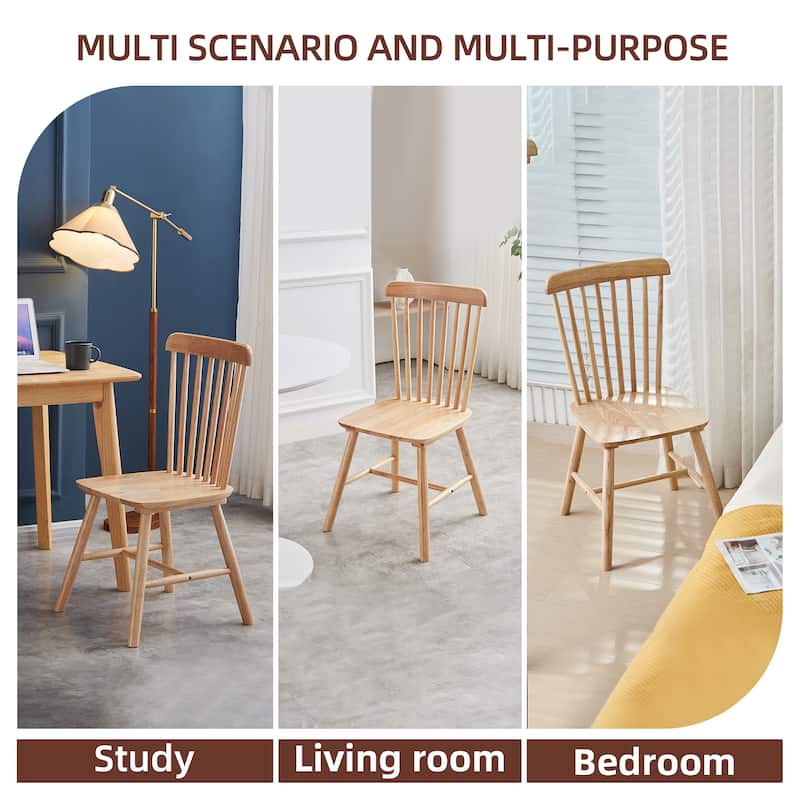4 Pieces of Dining Chair,Rubber Wood Material, Dining Chair, Solid Wood Chair, Solid Wood Dining Table Chair, Living Room Chair