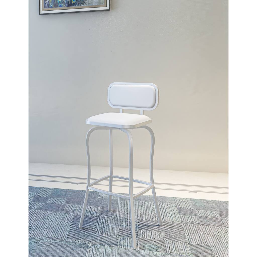 Somette 30-inch Stainless Steel Modern Swivel Bar Stool