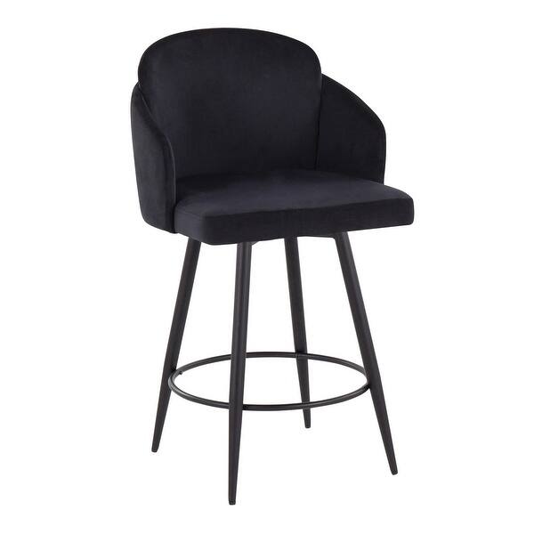 Dahlia Bar Stools Black Metal Legs Carson Carrington Dahlia 26