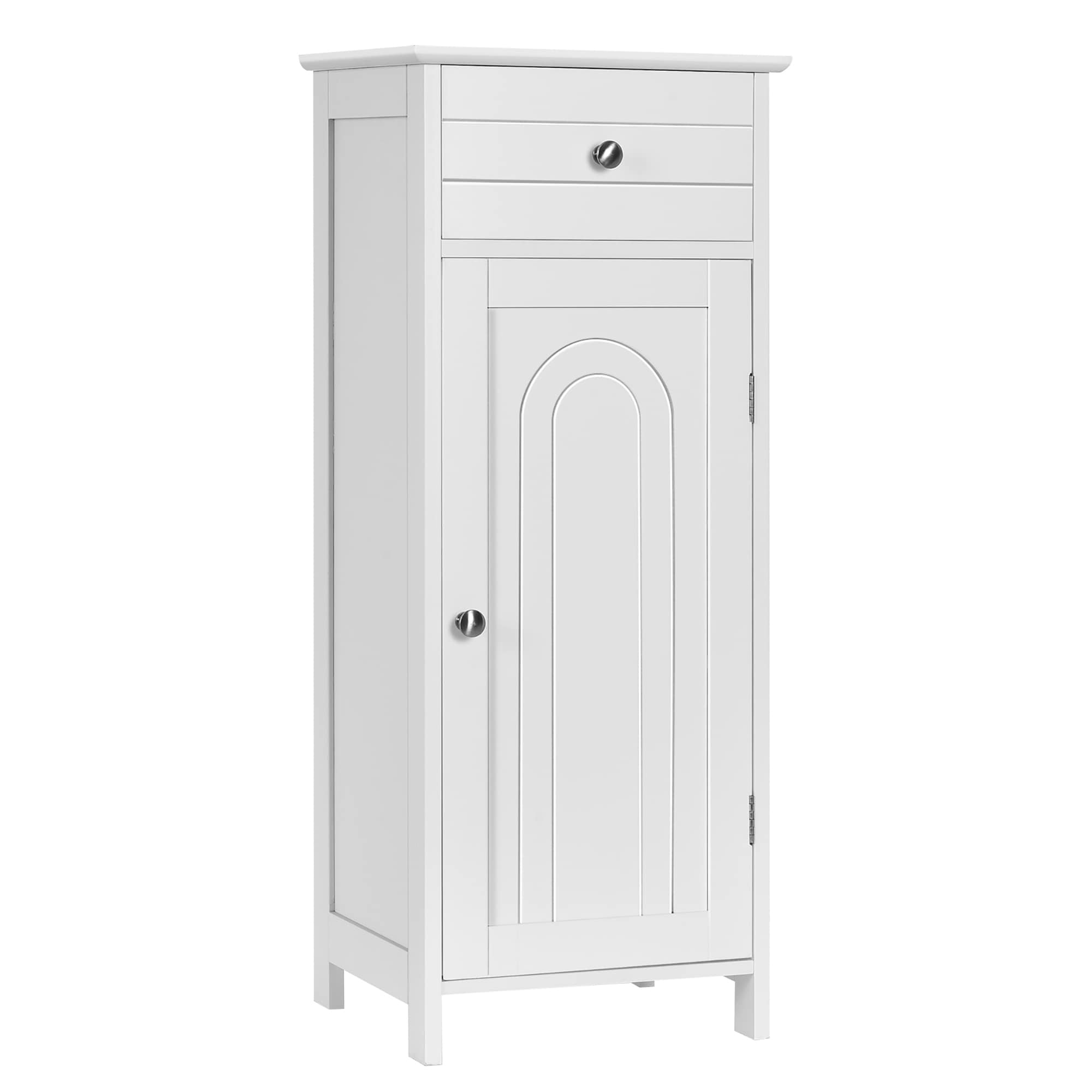 Costway Bathroom Floor Cabinet Storage Organizer Free-Standing with - See details