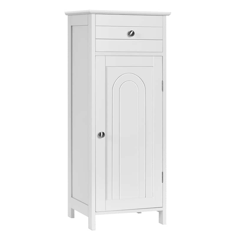 Costway Bathroom Floor Cabinet Storage Organizer Free-Standing with