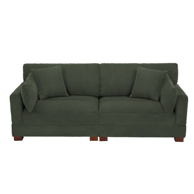Sectional Sofa Set Modular Couch with Ottomans