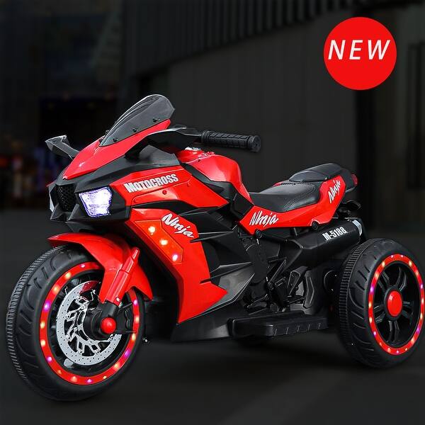 slide 2 of 26, 3-Wheel Kids' Electric Motorcycle: 12V Safe and Stylish Riding Toy Red