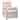 vidaXL Massage Recliner Cream Fabric