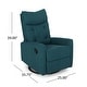 preview thumbnail 15 of 15, Woodglen Swivel/Glider Push Back Nursery Recliner by Christopher Knight Home