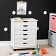 preview thumbnail 6 of 23, Bridgton 6-drawer Wide Rolling Storage Chest Cart