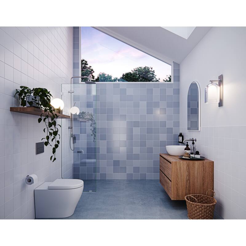 Glass Warehouse 78" x 21.5" Frameless Shower Door - Single Fixed Panel