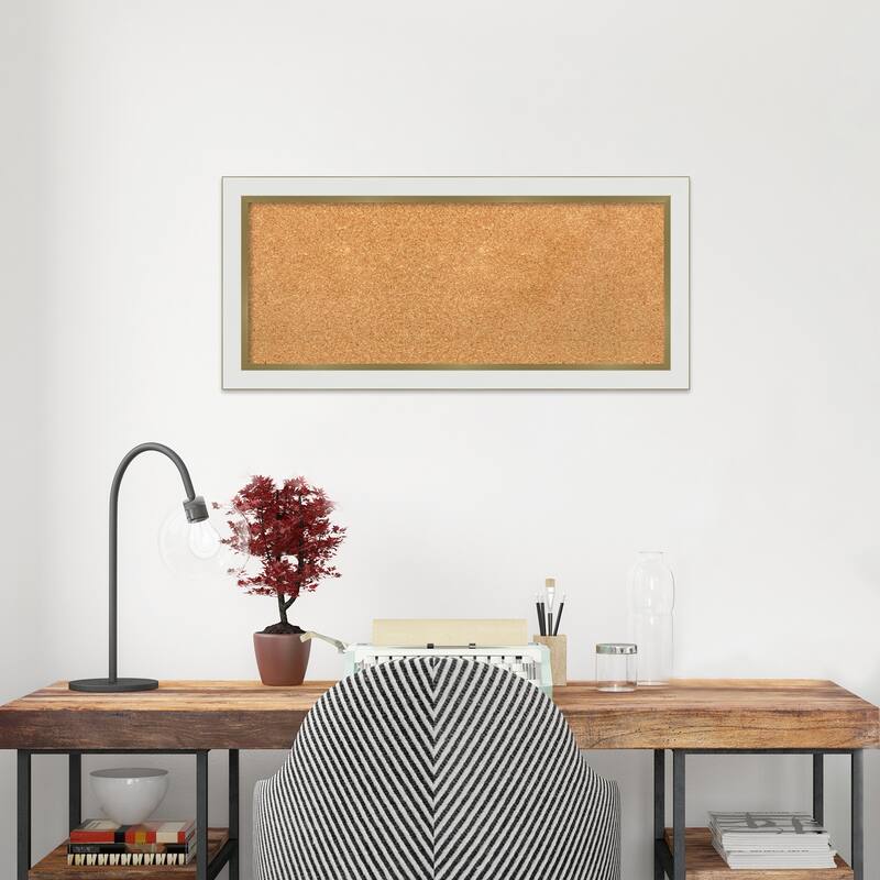 Eva Narrow Framed Cork Bulletin Memo Board