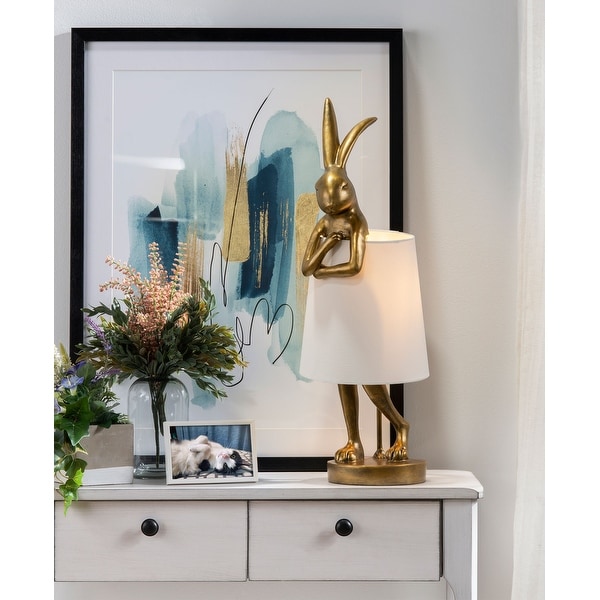 Evolution Chester Gold Rabbit Lamp