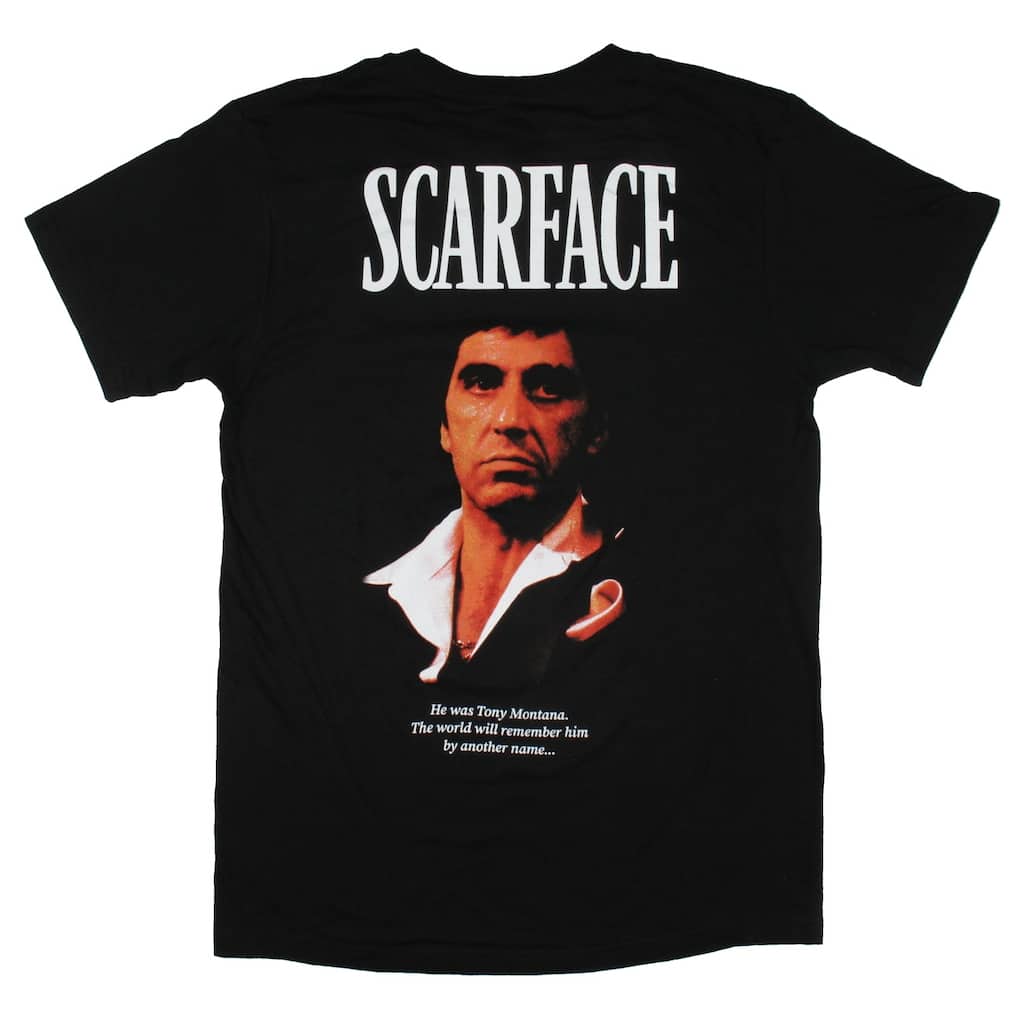 Scarface Movie Men's Tagline Quote Design Adult Short Sleeve Graphic Print T-Shirt