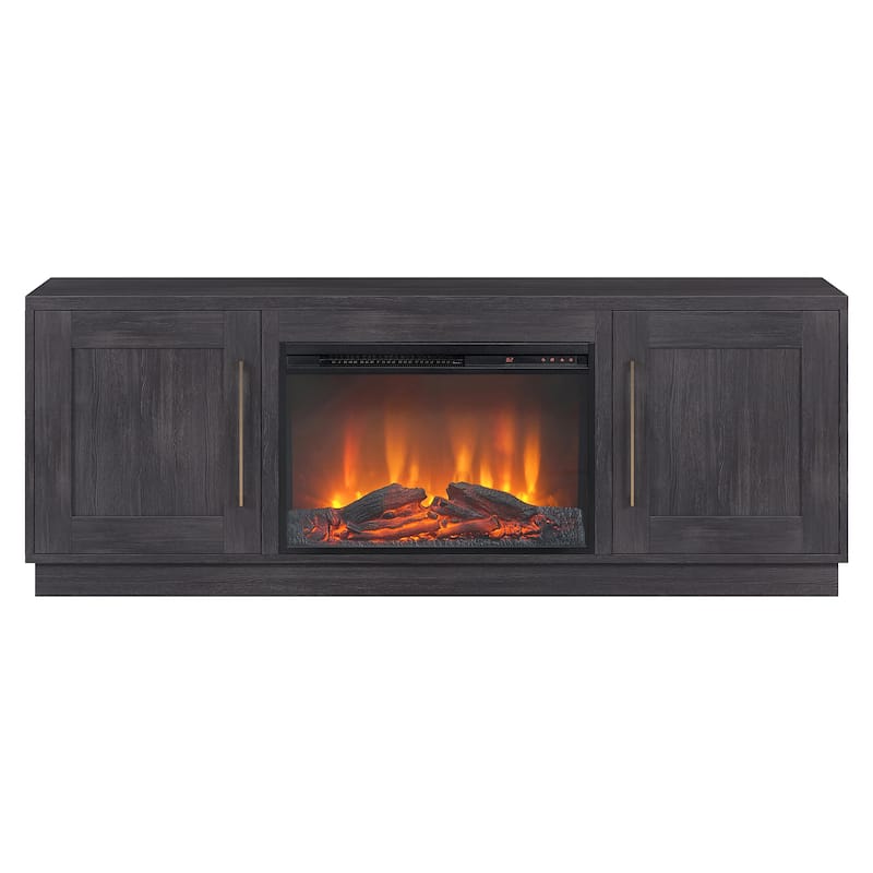 Tillman Rectangular TV Stand with Log Fireplace for TV's up to 75"