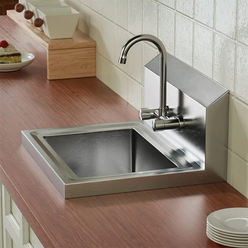 Wall Mount Stainless Steel Heavy Duty Hand Wash Sink with Faucet