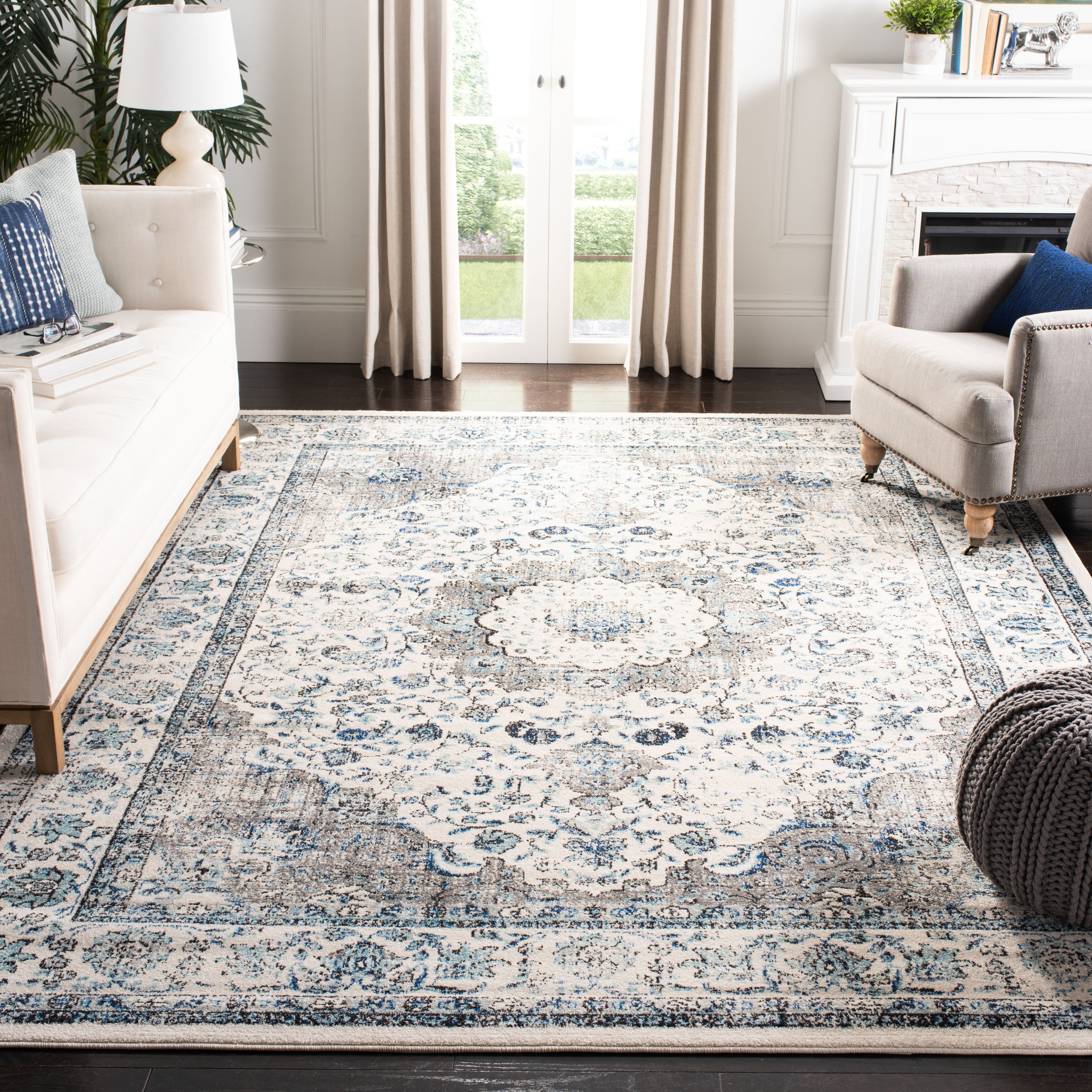 Safavieh Evoke Annabel Vintage Shabby Chic Oriental Rug For Sale Online It is no wonder why gray sofas are an excellent match for oriental rugs. ebay