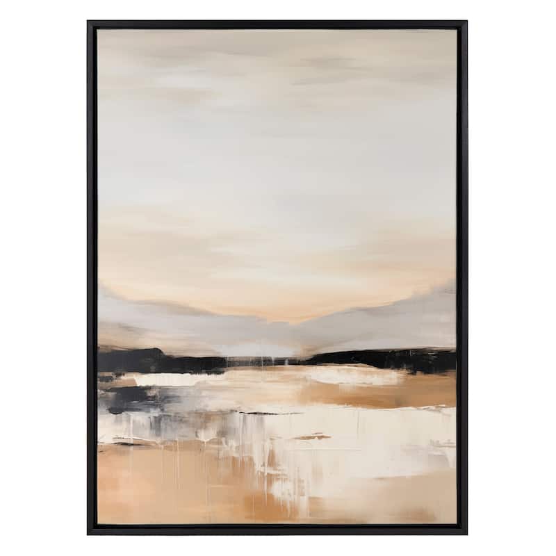 Kate and Laurel Sylvie Peaceful Landscape III Framed Canvas by Amy Lighthall